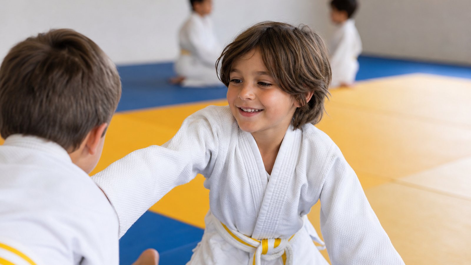 Enfant participant à une activité sportive encadrée pendant sa semaine de garde